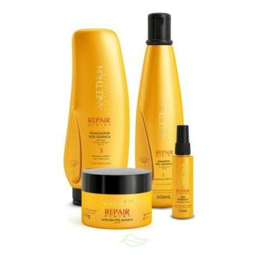 Imagem de Kit Pós Química Repair System Aneethun Com 4 Produtos