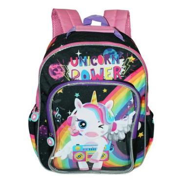 Imagem de Mochila Infantil Unicórnio Juvenil Meninas Escolar Costas   - Yepp, Mo