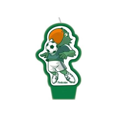 Imagem de Vela - Palmeiras - 9cm - 1 unidade - Festcolor - Rizzo