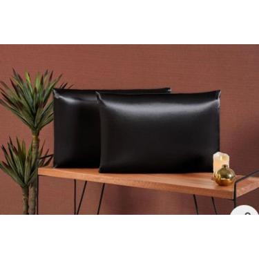 Imagem de Fronha Cetim Anti Frizz Avulsa 70cm x 50cm Travesseiro Macia - Rc Conf