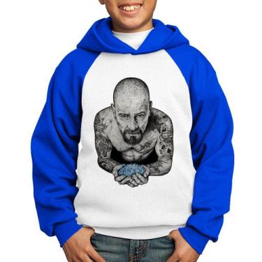 Imagem de Moletom Infantil Walter White Tattoo Heisenberg - Foca na Moda, Branco