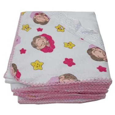 Imagem de Kit 3 Cueiros Com Aplique Turma A Mônica e Cebolinha - Dugu, Monica