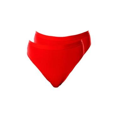 Imagem de Kit com 2 Calcinhas Demillus 26826, Vermelho, EG