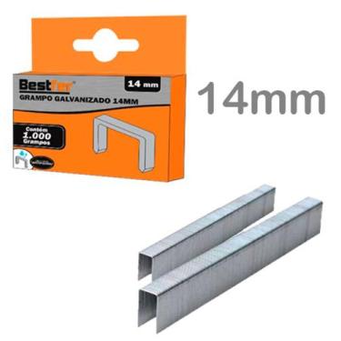 Imagem de Grampo para grampeador galvanizado 14mm com 1000 pecas na caixa - Best