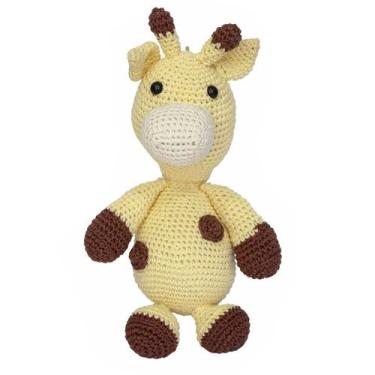 Imagem de Girafa Mila Amigurumi Crochê Quarto Bebê Infantil Unissex - Potinho de