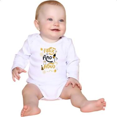 Imagem de Body intantil Feliz ano novo elementos - Alearts, M