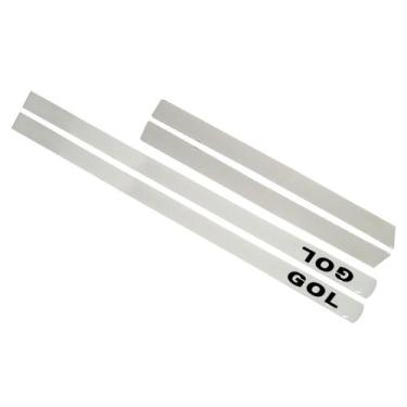 Imagem de Jogo Adesivo Friso Lateral Gol G6 4 portas Transparente com Escrita Pr