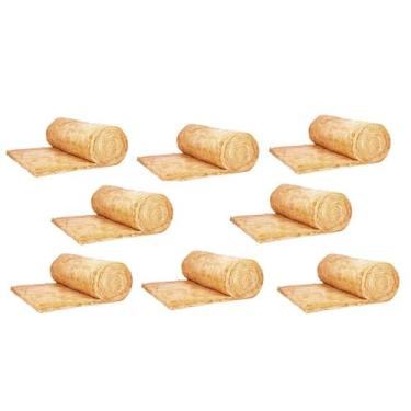 Imagem de Kit Com 8 Mantas De Vidro 1200x600x25 Isolamento Acústico Térmico Estú