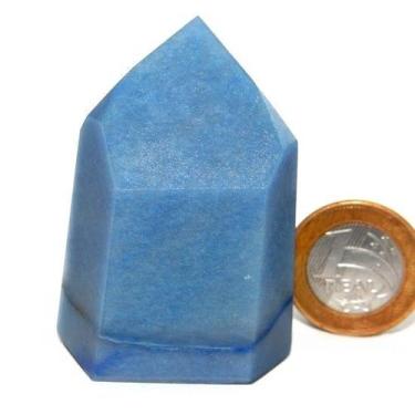 Imagem de 03 Ponta Quartzo Azul 6 a 7 cm 70 g Pedra Natural Tipo B - Varejo