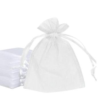 Imagem de Saco Saquinho Organza Tule Liso 17cm x 30cm Pct Com 10un - Sekich, Bra
