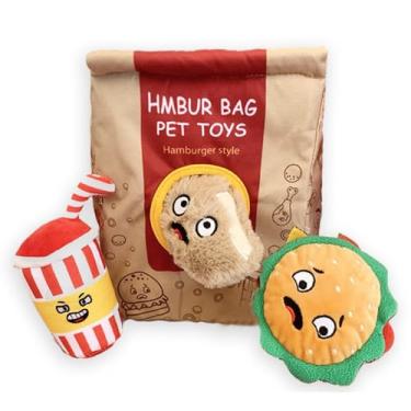 Imagem de MooGlamor Snuffle Brinquedos de Enriquecimento de Cães Interativos Brinquedos de Quebra-Cabeça com Esconde-esconde Envelhecido para Cachorro Tédio e Trabalho do Nariz (Hamburgo)