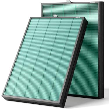 Imagem de LUFTRUM Filtro de substituição para purificador de ar C3500 para remoção de odor para animais de estimação, 1 filtro HEPA verdadeiro e 1 filtro de carvão ativado, 1 pacote