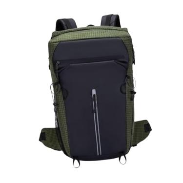 Imagem de menolana Mochila de caminhada Bolsa de viagem ao ar livre, mochila de viagem multifuncional elegante Mochila de acampamento para passeios, trekking ao ar livre, Verde
