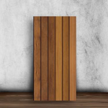 Imagem de Placa Flexível Revestimento Autocolante 90x60cm - Efeito Madeira Ripado - Ideal para Revestimento de Paredes Piso em Sala, Quarto e Escritório (1)