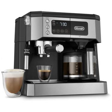 Imagem de Cafeteira Elétrica Expresso Tudo em Um Reservatório 1L 15 Bar de Pressão, 1500W, 110v, DELONGHI COM532M, Preto