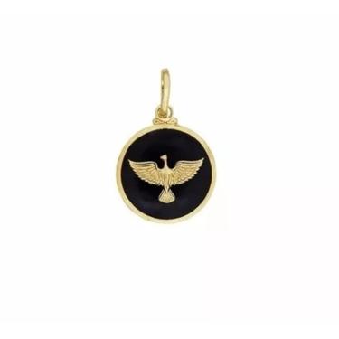 Imagem de Pingente Medalha Divino Espírito Santo Folheado Ouro 18k