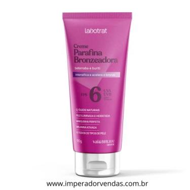 Imagem de Creme Parafina Bronzeadora Labotrat Vai & Brilha 90g Beterraba e Burit