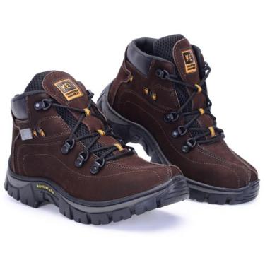 Imagem de Coturno Bota Adventure Tênis Couro Legitimo  Masculino Ket Tamanhos Es