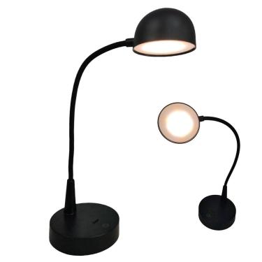 Imagem de Luminaria Abajur LED 3 Tons Touch USB Bateria Recarregavel Flexivel Quarto Sala Casa Mesa Trabalho Home Office Decoraçao