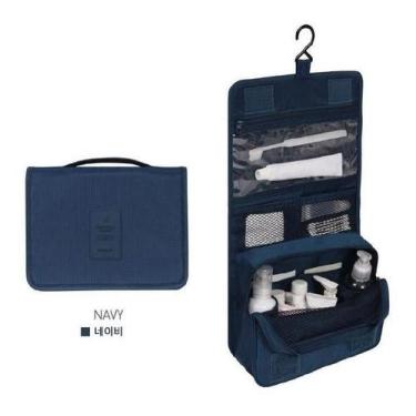 Imagem de Organizador De Bolsas Bagagem Necessaire Maquiagem - Genérica, Marinho