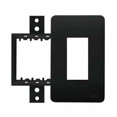 Imagem de Kit 5 Placa com Suporte 1 Módulo P/ Caixa Sobrepor Sistema X - FAME, P