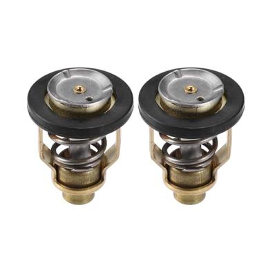 Imagem de X AUTOHAUX Kit de termostato marítimo 60C 140F com vedação para motor de popa Suzuki DF80-DF300 para motor de popa Yamaha F75-F150 HP composto de água 60 graus com mola pesada antiabrasão