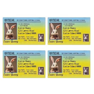 Imagem de Bunny Lost Drivers Pictory, Licença perdida de coelhinho da Páscoa | Cartão de coelho 4x | Decorações de festa em casa para crianças para crianças para crianças