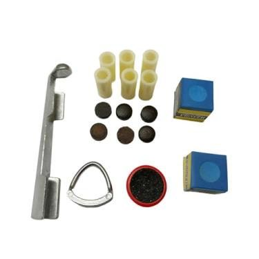 Imagem de Pegciuho Reparar kit de bilhar, kit de ponta de reparo de sugestão, reparo de bilhar de manutenção reparador de sugestão