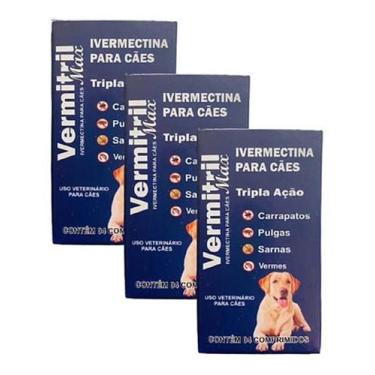 Imagem de Antipulgas, Carrapatos e Sarnas  Tripla Ação contra parasitas  12 Comp