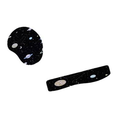 Imagem de Kit Mouse Pad E Apoio Teclado Ergonômico No Infinito Do Espaço