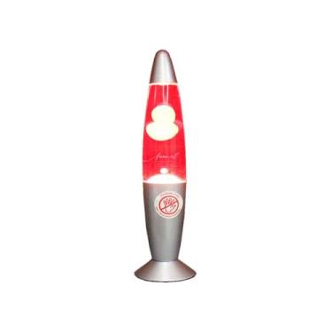 Imagem de Luminaria Bicolor Lava Lamp Abajur De Mesa Decorativa 110V 34cm (Amarelo E Vermelho)