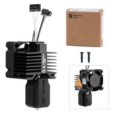 Imagem de ENOMAKER Bambu Lab P1P, P1S Hotend Kit Completo Para Impressora 3D Série P1, Hot End De Aço Temperado De Montagem Completa Com Ventilador, Termistor, Aquecedor De Cerâmica, Bico De 0,4 Mm E Substitu