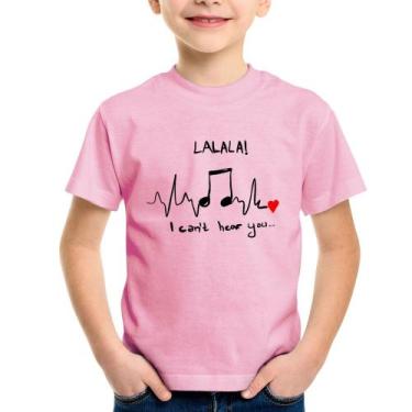 Imagem de Camiseta Infantil La La Lá - Foca na Moda, Rosa bebê, 4