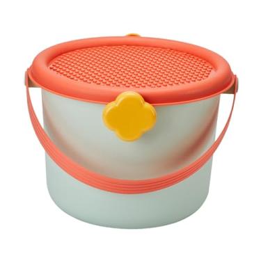 Imagem de JISADER Balde de armazenamento de brinquedos Organizador de brinquedos Blocos de construção Suporte para armazenamento interno e externo