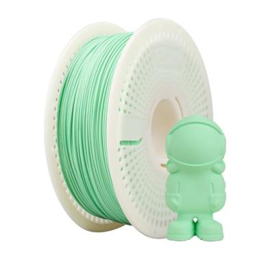 Imagem de eSUN Refilamento PLA fosco 1,75 mm e conjunto eSpool+ atualizado, substituição de carretel de filamento reutilizável e removível com refil de impressora 3D Matte PLA, verde menta