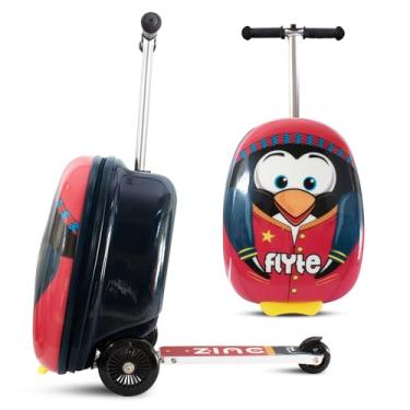 Imagem de Flyte Mala de scooter – 2 em 1, mala de passeio de 45,7 cm para crianças, bagagem infantil com capacidade de 25 litros com rodas para meninos e meninas a partir de 4 anos, à prova d'água, malas