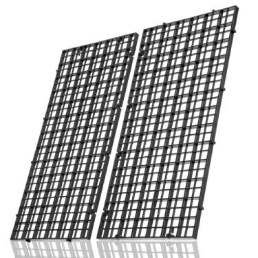 Imagem de 2 bandejas divisórias pretas para aquário, 30 cm, divisória de placa isolada, bandeja inferior de filtro de aquário, caixa de ovos para filtragem faça você mesmo, proteção inferior em paisagismo misto