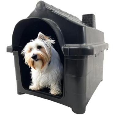 Imagem de Casinha Pet para Cachorro Gato Conforto e Segurança Casa N3 (Preto, N3)