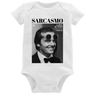Imagem de Body Bebê A arte do sarcasmo - Foca na Moda, Branco, P