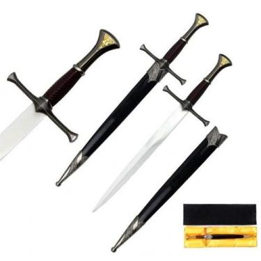 Imagem de Adaga Punhal Medieval Em Metal Anime 36 x 9 cm - GENUINOS