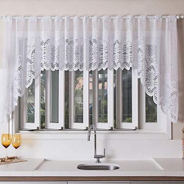 Imagem de CORTINA CASCATA CLASSICA BRANCA ARABESCO 3,00M X 1,00M