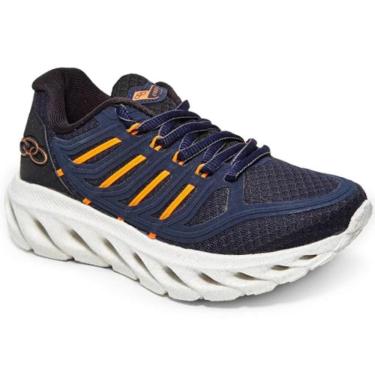 Imagem de Tênis Infantil Olympikus Cyber 4 Menino - Marinho e Laranja