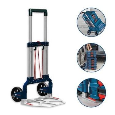 Imagem de Carrinho de Transporte em Alumínio Bosch Para Maletas LBoxx Carga Até 