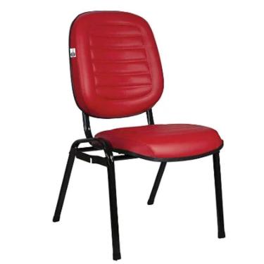 Imagem de Cadeira Empilhável para Igrejas Evangélicas Linha Holy Vermelho