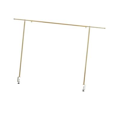 Imagem de Esquirla Sobre o suporte de barra de mesa com braçadeiras Arco de mesa pendurado Planejada prática ajustável Stand para feriado do dia dos namorados, Ouro, Comprimento 180cm