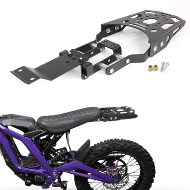 Imagem de Suporte traseiro para bagagem de motocicleta de até 5 a 10 kg compatível com X260 X160 Segway para Surron X Light BeeX Electric Dirt Bike E-Bike Suporte de armazenamento traseiro