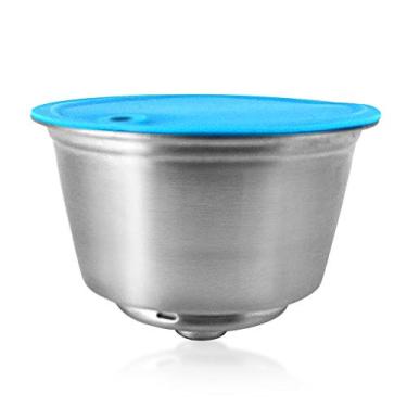 Imagem de Cápsulas de café Recarregáveis ​​Filtros de Cafeteira de Cafeteira de Aço Inoxidável Copa de 0,35 Onças de Capacidade para Edg466 EDG606 EDG305 MINI ME EDG626 Máquina de café