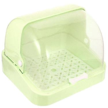 Imagem de Aquecedores de mamadeira esterilizadores 1pc anti poeira caixa de armazenamento de mamadeira para bebês rack de secagem recipiente de armazenamento de