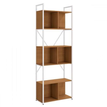 Imagem de Estante para Livros Dili Canela/Branco Brilho - Kappesberg
