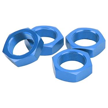Imagem de Alta Resistência e Leve Porca de Cubo Hexadecimal de Roda de Liga de Alumínio de 24 Mm, Com Financiamento Fino, para Arrma 1/5 Pária Kraton 8s (Azul escuro)